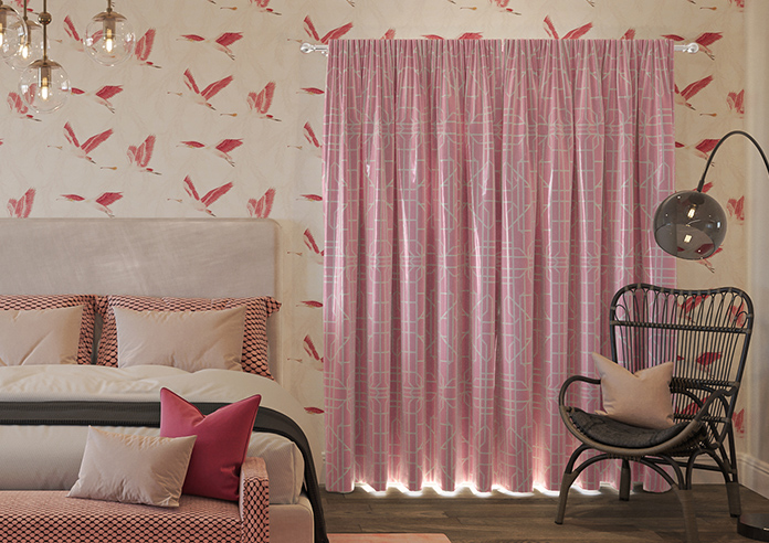 Bamboo Brights, Pink - Made To Measure Curtains - Image 7